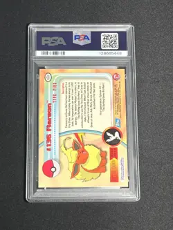 2000 TOPPS POKEMON TV ANIMATION SERIES 3 136 FLAREON FOIL PSA 9 Mint - Image 2