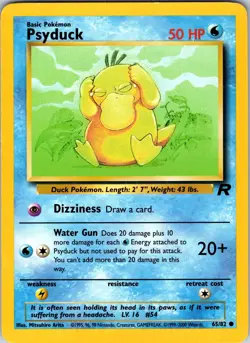 Psyduck 65/82 Team Rocket Pokemon TCG NM Unlimited - Image 1