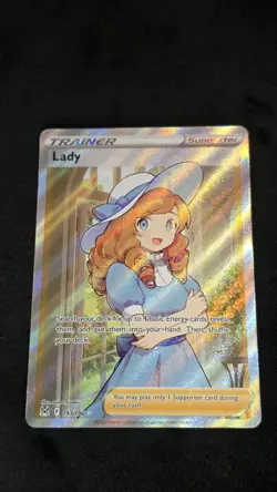 Pokemon TCG Lady 193/196 Swsh11: Lost Origin Ultra Rare Full Art Holo Eng - Image 1