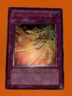 Phoenix Wing Wind Blast FET-EN053 Ultimate Rare UNLIMITED MISPRINT Foil Shift NM - Image 1