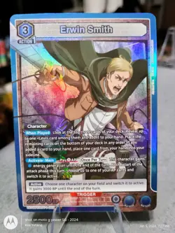 Union Arena TCG Erwin Smith UE10BT/AOT-1-002 SR NM - Image 1