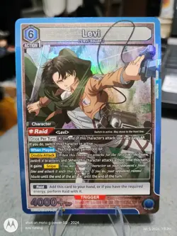Union Arena Attack On Titan Levi Foil - UE10BT/AOT-1-011 SR NM - Image 1