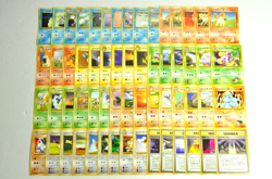 Pokemon card GYM Set TCG LOT 60 Old Back Japanese Psyduck Eevee Pikachu etc... - Image 1