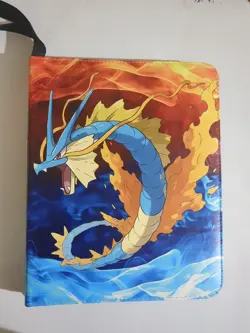 NEW POKEMON CARD BINDER 60 SHEETS 9 SLOTS 13"X10.5"X 2" Gyarados /Gengar Cover - Image 1
