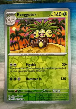 Exeggutor Reverse Holo NM 103/165 Scarlet & Violet 151 Pokemon Card - Image 1