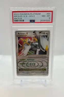 Pokemon Card - Arceus LV.X 94/99 - Platinum Arceus - Holo - PSA 8 NM-MT - Image 1