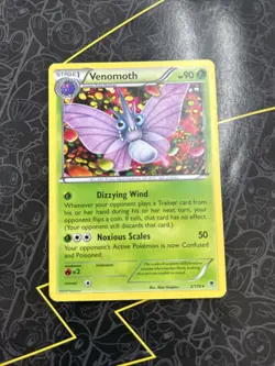 Venomoth 2/119 Phantom Forces 2014 Non-Holo Rare Pokemon Card - Image 1