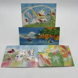 Vintage Pokemon Southern Islands Post Card Collection 4 Set Keiko Fukuyama - Image 1