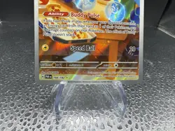 Pokemon TCG Minun Full Art Holo Card Illustration Rare, 194/182, Paradox Rift - Image 4