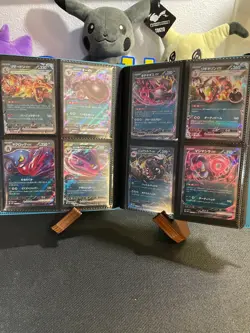 160 Mixed Japanese EX & Holo Pokemon Cards in Binder - No Duplicates! - Image 1