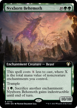 Nyxborn Behemoth EXTENDED, Commander Masters, MTG CMM NM/M - Image 1