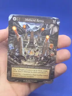 Sorcery Contested Realm Beta Midland Army Regular Unique Spell NM - Image 2