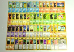 Pokemon card Base Set LOT 60 Old Back Non holo Jynx Squirtle Pikachu Abra etc... - Image 1