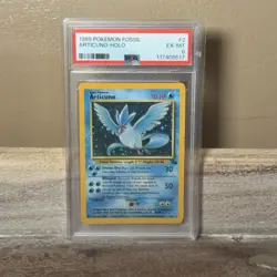 Pokemon TCG Fossil Articuno Holo Rare PSA 6 Graded Card 1999 Wizards WOTC - Image 1