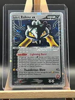 Rocket's Raikou ex 108/107 Pokemon Ex Deoxys -Secret Rare Holo-NM - Image 1
