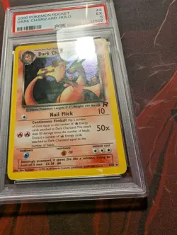 Pokemon Dark Charizard 4/82 Team Rocket Holo PSA 5 - Image 5