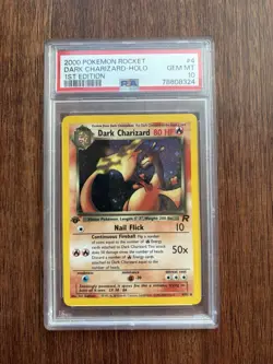 Pokemon 2000 1st Edition Dark Charizard Holo PSA 10 - Image 1