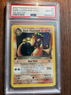 Pokemon 2000 1st Edition Dark Charizard Holo PSA 10 - Image 2