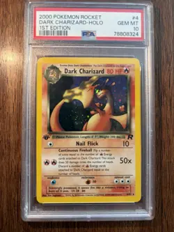 Pokemon 2000 1st Edition Dark Charizard Holo PSA 10 - Image 4