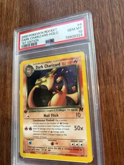 Pokemon 2000 1st Edition Dark Charizard Holo PSA 10 - Image 5