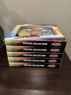 Lot of 5 Pokemon Prismatic Evolutions Poster Collections, New, Factory Sealed - Image 2