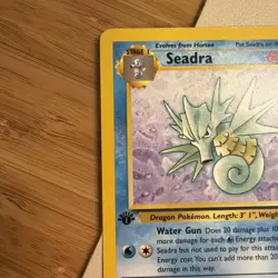 1st Edition Seadra 42/62 Pokemon TCG WOTC Fossil Set Uncommon LP+ 1999 Vintage - Image 5