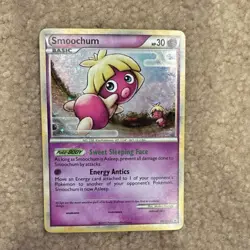 Pokemon Smoochum HGSS13 Basic Psychic Holo HGSS Sweet Sleeping Face - Image 1