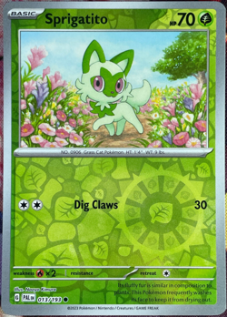 Sprigatito Reverse Holo - 013/193 - Paldea Evolved Pokemon 2023 - Image 1