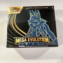 Pokemon ETB Mega Evolution Lucario Elite Trainer Box ETB New Sealed - Image 1