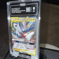 2018 Pokemon Japanese Sun & Moon Latios & Latias Gx #060 Tag Bolt TAG 9 MINT - Image 2
