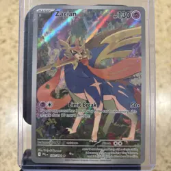 Pokemon TCG Zacian 100/094 Phantasmal Flames Illustration Rare - Image 1