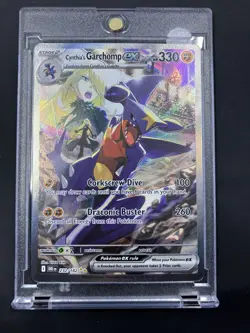 Pokemon TCG Cynthia's Garchomp EX SIR 232/182 Sv10: Destined Rivals (NM) - Image 1