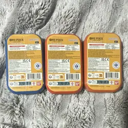 Bandai Namco One Piece CCG Tin Pack Set Vol.2 Kit 3 Sealed Tins English Luffy - Image 2
