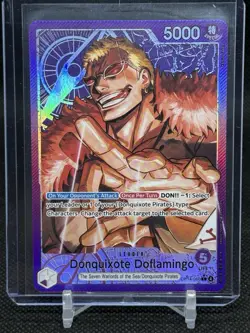 One Piece OP14-060 Donquixote Doflamingo Alt Art English The Azure Sea's Seven - Image 1