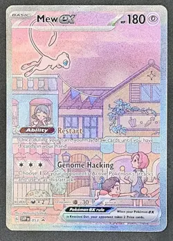 Pokemon Mew EX 053 Scarlet & Violet Promo Full Art Holo 180 HP Card - Image 1
