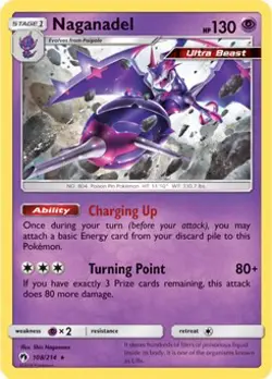 Naganadel 108/214 Non Holo Rare Deck Exclusives Pokemon Card - Image 1