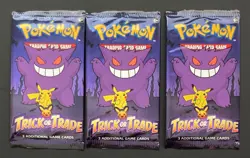 Pokemon TCG Halloween Trick or Trade Booster Bundle 3 Pack Lot (9 Cards) Total - Image 1