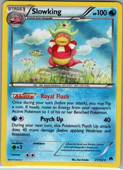 Slowking 21/122 Holo XY - BREAKpoint - Pokemon Card - NM - Image 1