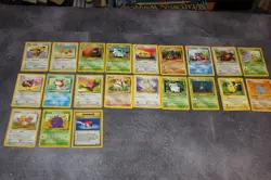 Lot of 21 Vintage Pokemon Cards Jungle Starter Set from 1999, All Different - Image 1