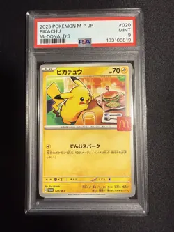 Pikachu - 020/M-P 020/M-P M-P Promotional Cards Regular (Japanese) PSA9 - Image 1
