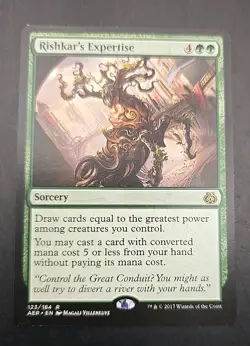 Rishkar's Expertise Aether Revolt MTG Regular Lightly Played - Image 1