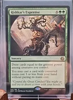 Rishkar's Expertise Aether Revolt MTG Regular Lightly Played - Image 3
