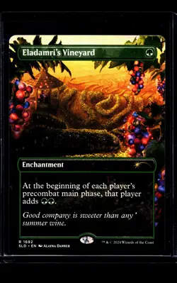 MTG Magic the Gathering SLD Secret Lair Drop Borderless 1692 Eladamri's Vineyard - Image 1