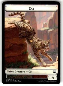 Cat Token - Zendikar Rising #002/012 MTG Magic The Gathering - Image 1