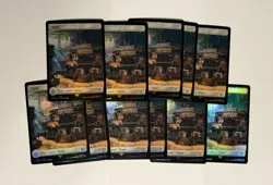 11 x Plains (0295) - Foil - Final Fantasy - NM-Mint - MTG Full Art Lands - Image 1