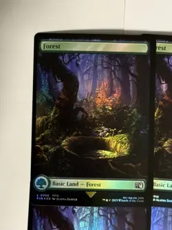 8 x Forest (0306 ) - Foil - Final Fantasy - NM - MTG Full Art Lands - Image 2