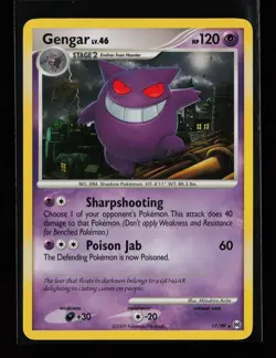 Gengar 17/99 Rare Non Holo Arceus Pokemon Card - Image 1