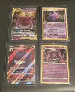 Lot of Four Gengar Pokemon Cards - Image 1