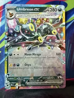 Pokemon TCG Umbreon ex 060/131 SV: Prismatic Evolutions Double Rare Near Mint - Image 1