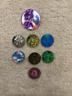 Pokemon Coin Lot 8 Coins - Image 1